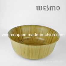 Tazón de fuente de la ensalada de la cocina de bambú carbonizada
